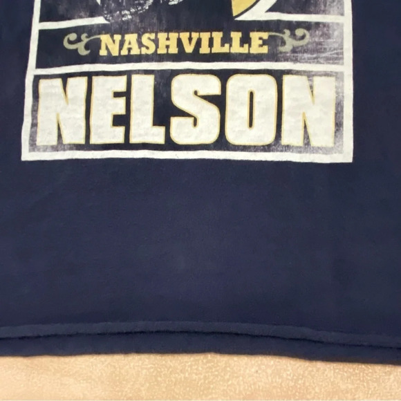 Willie Nelson Black Graphic Tee Concert T-Shirt Womans Small - Picture 3 of 3